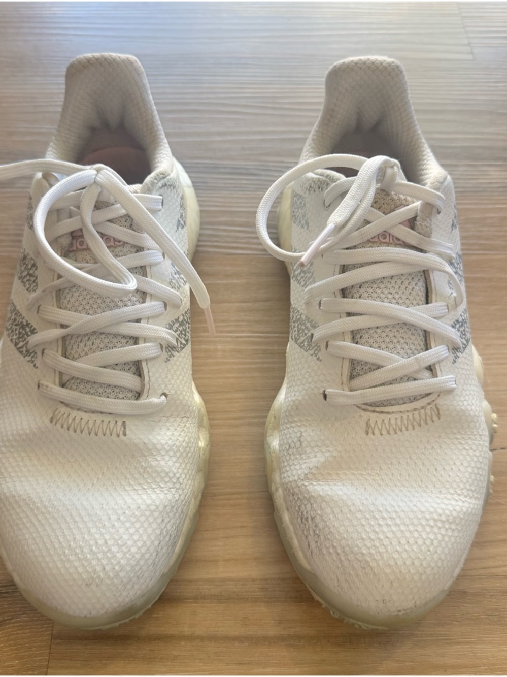 adidas Women’s White Mesh Athletic Sneakers